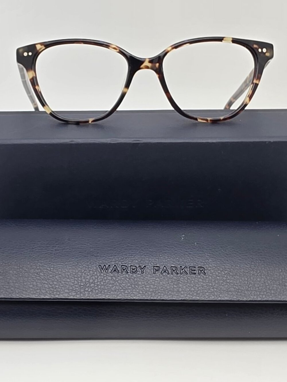 Warby Parker Lydell N 543 Truffle Tortoise Cat Eye Eyeglasses Frame w/ Case 49mm